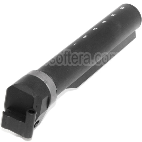 5KU 6-Positions Crosse Buffer Tube Adaptateur Convient pour E&amp;L AK Convert to Use M4 Crosse Fusil Airsoft Noir