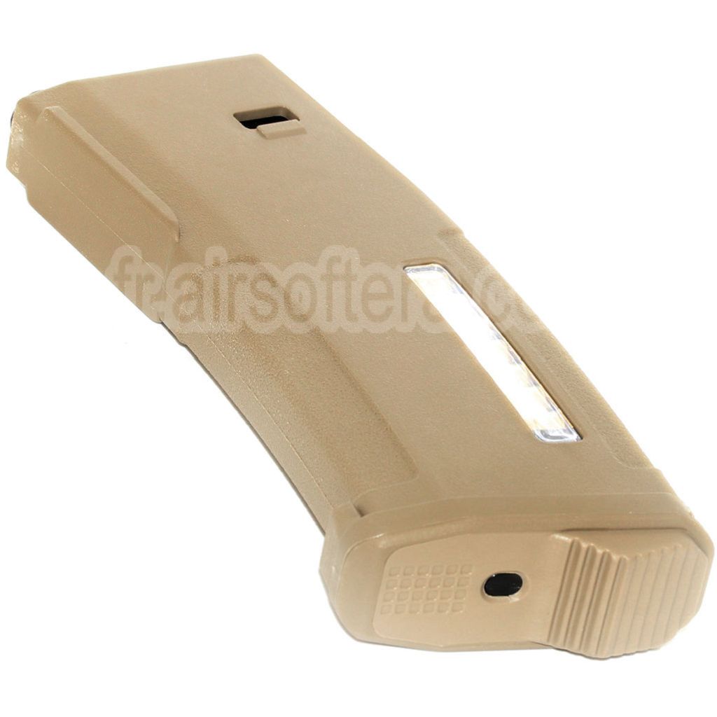 PTS 30/120 Billes EPM Mid-Cap Enhanced Polymère Chargeur Convient pour Tokyo Marui Recoil Shock Next Generation M4 SCAR 416D AEG Airsoft