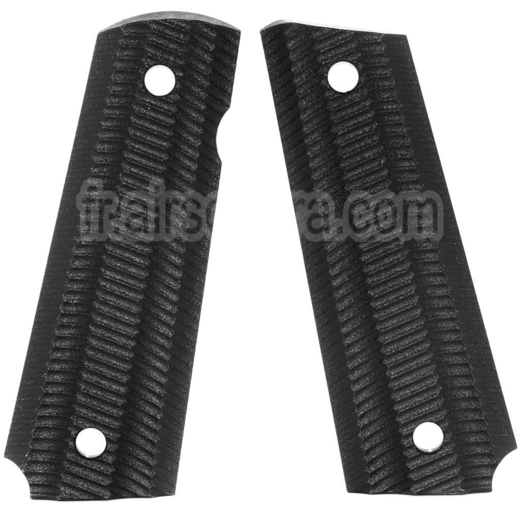 AirsoftEra Plastique Poignée Couvre (Différents styles) Convient pour DOUBLE BELL ARMY AW WE KJ ​​Tokyo Marui M1911 MEU Série 70 M45A1 WARRIOR GBB Pistolet Noir