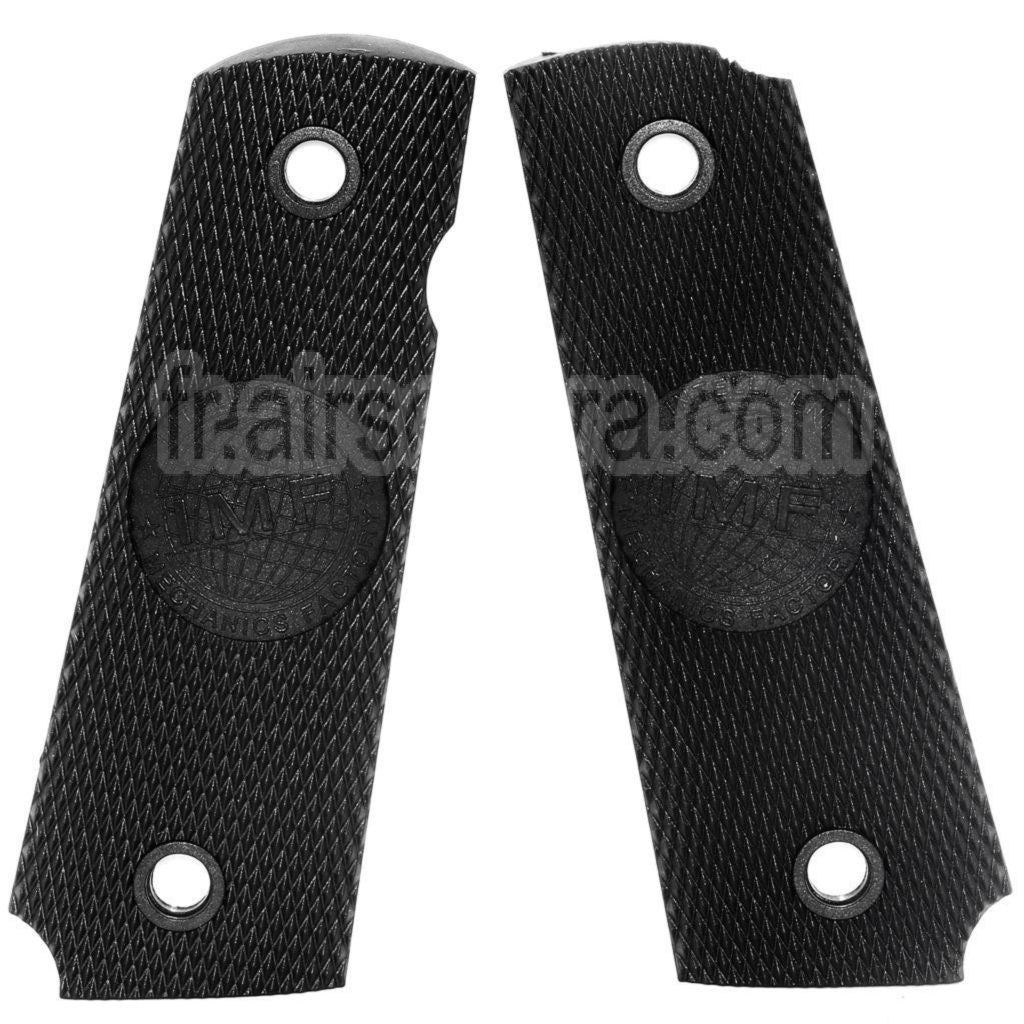 AirsoftEra Plastique Poignée Couvre (Différents styles) Convient pour DOUBLE BELL ARMY AW WE KJ ​​Tokyo Marui M1911 MEU Série 70 M45A1 WARRIOR GBB Pistolet Noir
