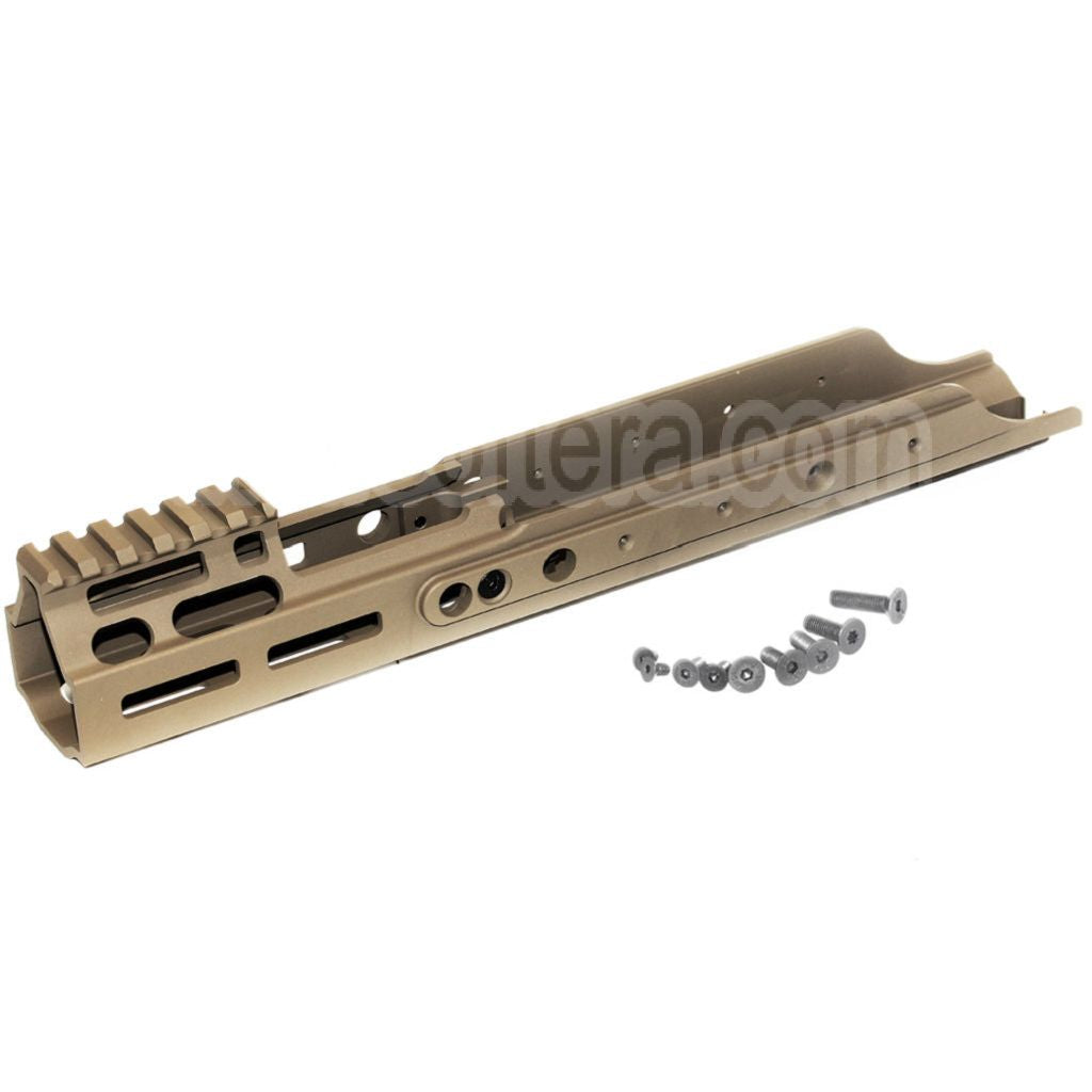 PTS Kinetic MREX M-LOK Rail de Garde-Main Convient pour VFC WE Cybergun Tokyo Marui Recoil Shock SCAR Fusil Airsoft
