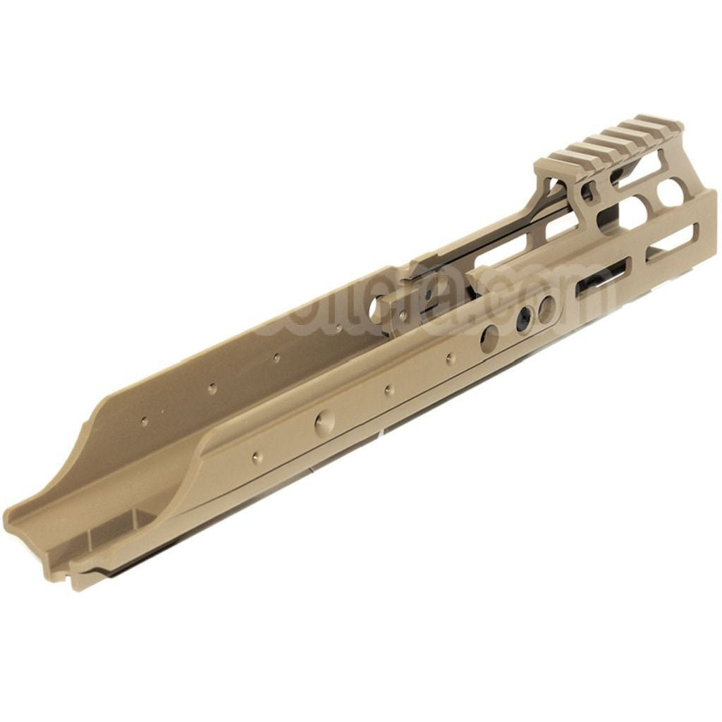PTS Kinetic MREX M-LOK Rail de Garde-Main Convient pour VFC WE Cybergun Tokyo Marui Recoil Shock SCAR Fusil Airsoft