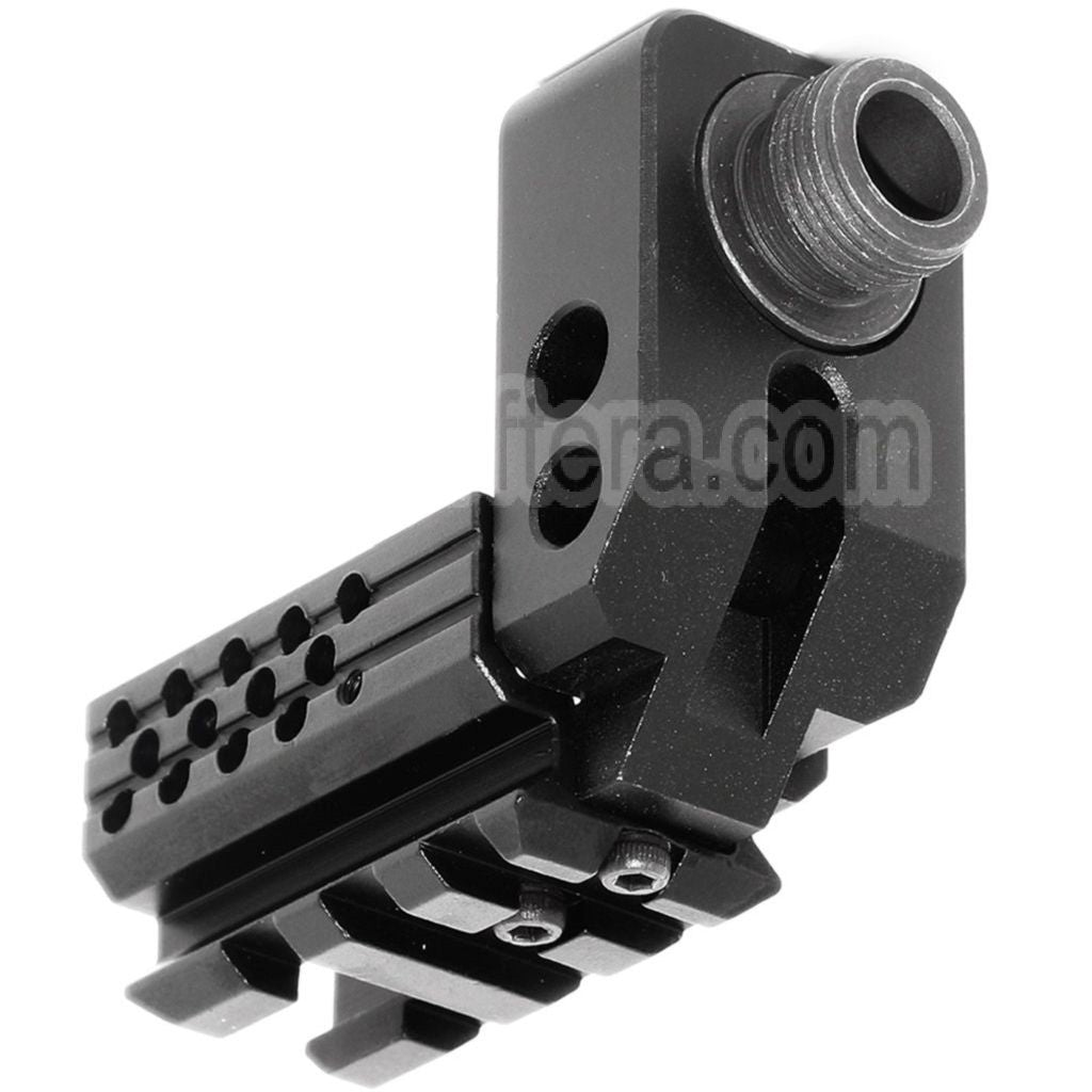 5KU SAS Rallongé Kit Convient pour WE (WE-TECH) Tokyo Marui G19 Série GBB Pistolet Airsoft Noir