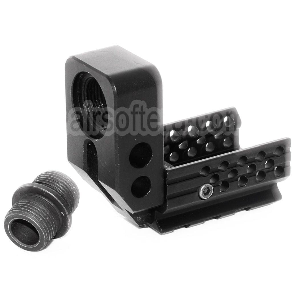 5KU SAS Rallongé Kit Convient pour WE (WE-TECH) Tokyo Marui G19 Série GBB Pistolet Airsoft Noir