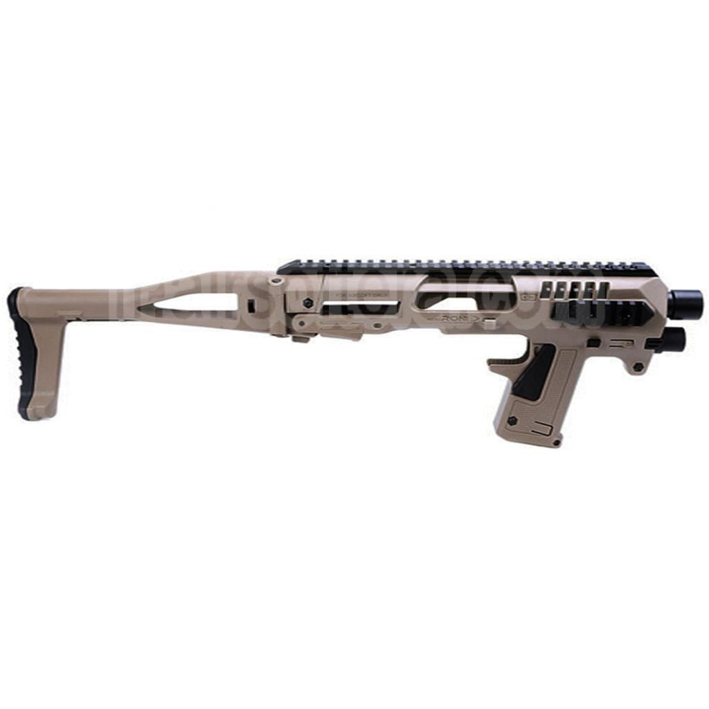 Kit de conversion de carabine pour Pistolet CAA Roni, adapté pour KSC VFC Umarex Tokyo Marui G17 G18C G19 G23F série GBB Pistolet Airsoft