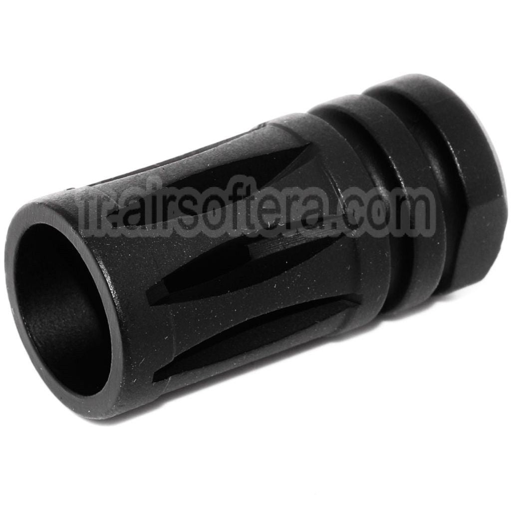 AirsoftEra 45mm Bird Cage M4 M16 Frein de Bouche Cache-Flamme Convient pour -14mm CCW sens antihoraire Canon Fusil Noir