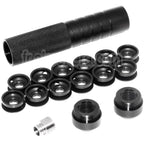 AirsoftEra 146mm 5.75 pouces Noise Damping Bowl Silencieux Canon Extension Tube +/-14mm CW/CCW fileté Canon Airsoft