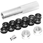 AirsoftEra 146mm 5.75 pouces Noise Damping Bowl Silencieux Canon Extension Tube +/-14mm CW/CCW fileté Canon Airsoft