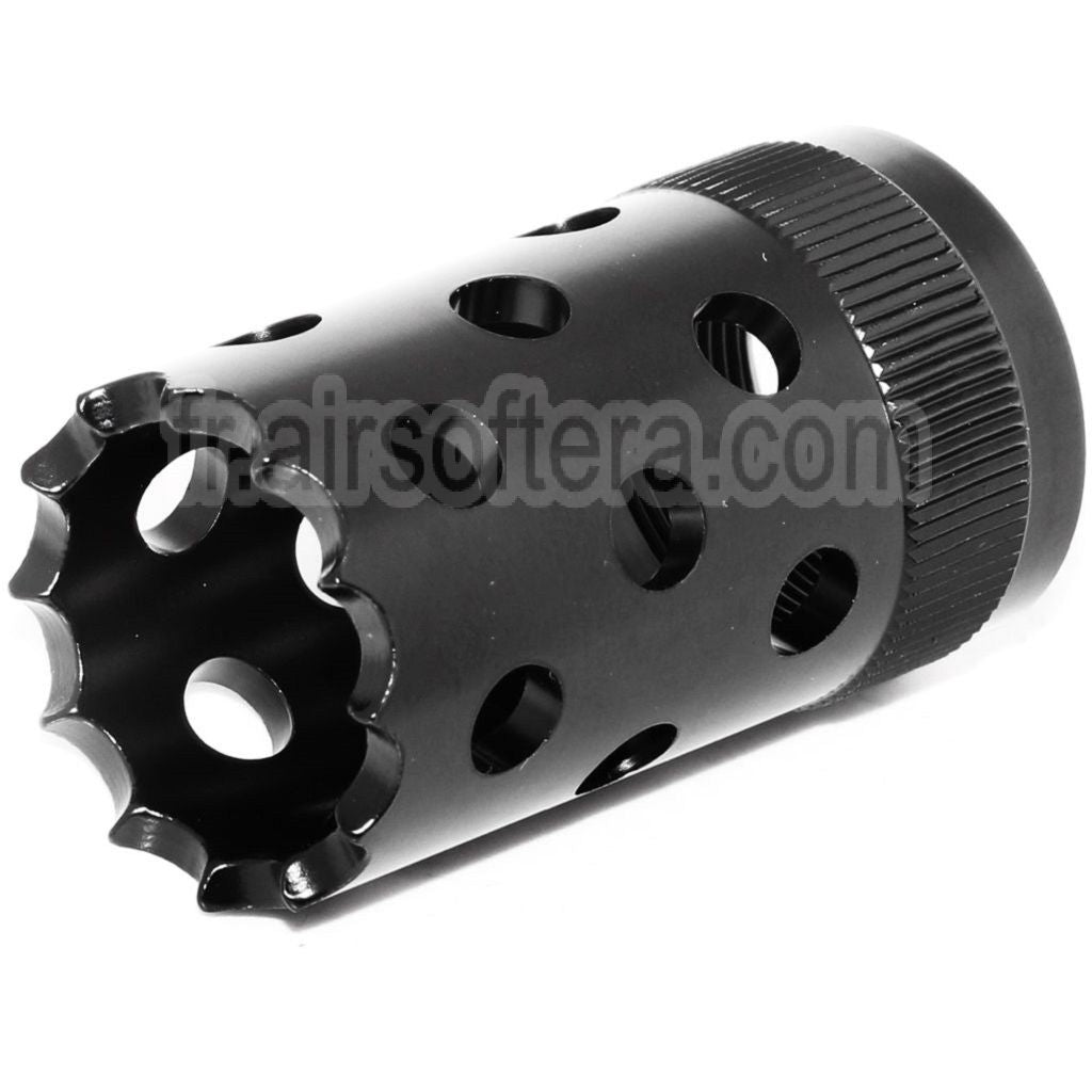 AirsoftEra 50mm Sport Tactique M3 Shotgun Frein de Bouche Cache-Flamme Convient pour -22mm CCW sens antihoraire Canon Fusil Noir