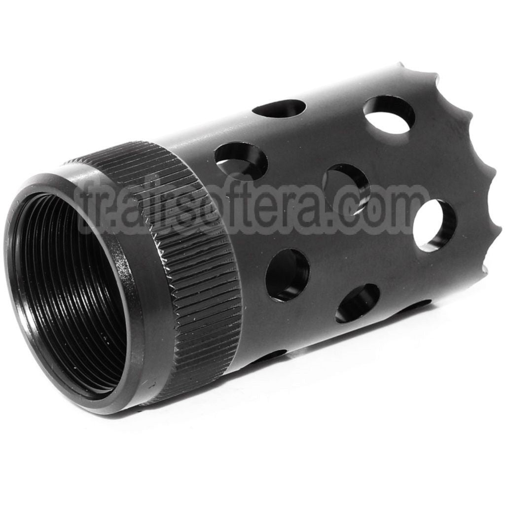 AirsoftEra 50mm Sport Tactique M3 Shotgun Frein de Bouche Cache-Flamme Convient pour -22mm CCW sens antihoraire Canon Fusil Noir