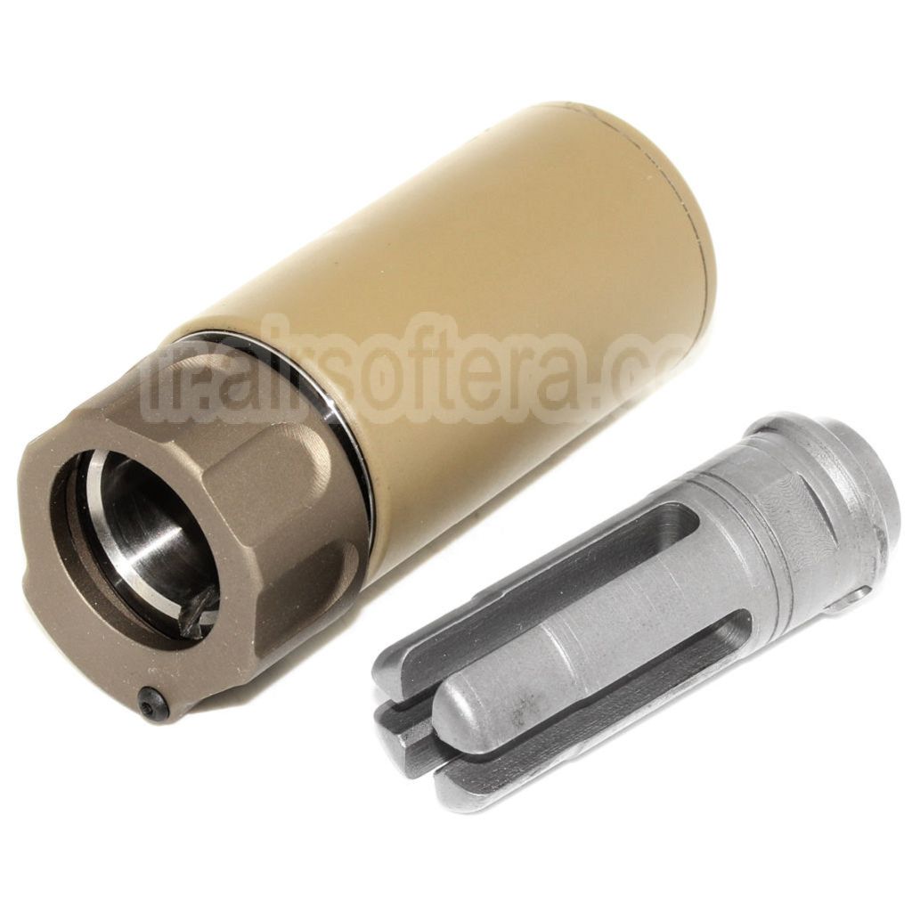 5KU 94mm QD Mini Silencieux avec Frein de Bouche Convient pour -14mm CCW sens antihoraire Canon Fusil Airsoft