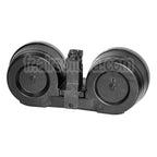 BATTLEAXE 2500 Billes Électrique Winding Dual Chargeur Tambour Convient pour MP5 Série AEG Fusil Airsoft Noir