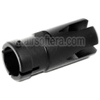 Golden Eagle 51mm G36 Frein de Bouche Cache-Flamme Convient pour -14mm CCW sens antihoraire Canon Fusil Airsoft Noir