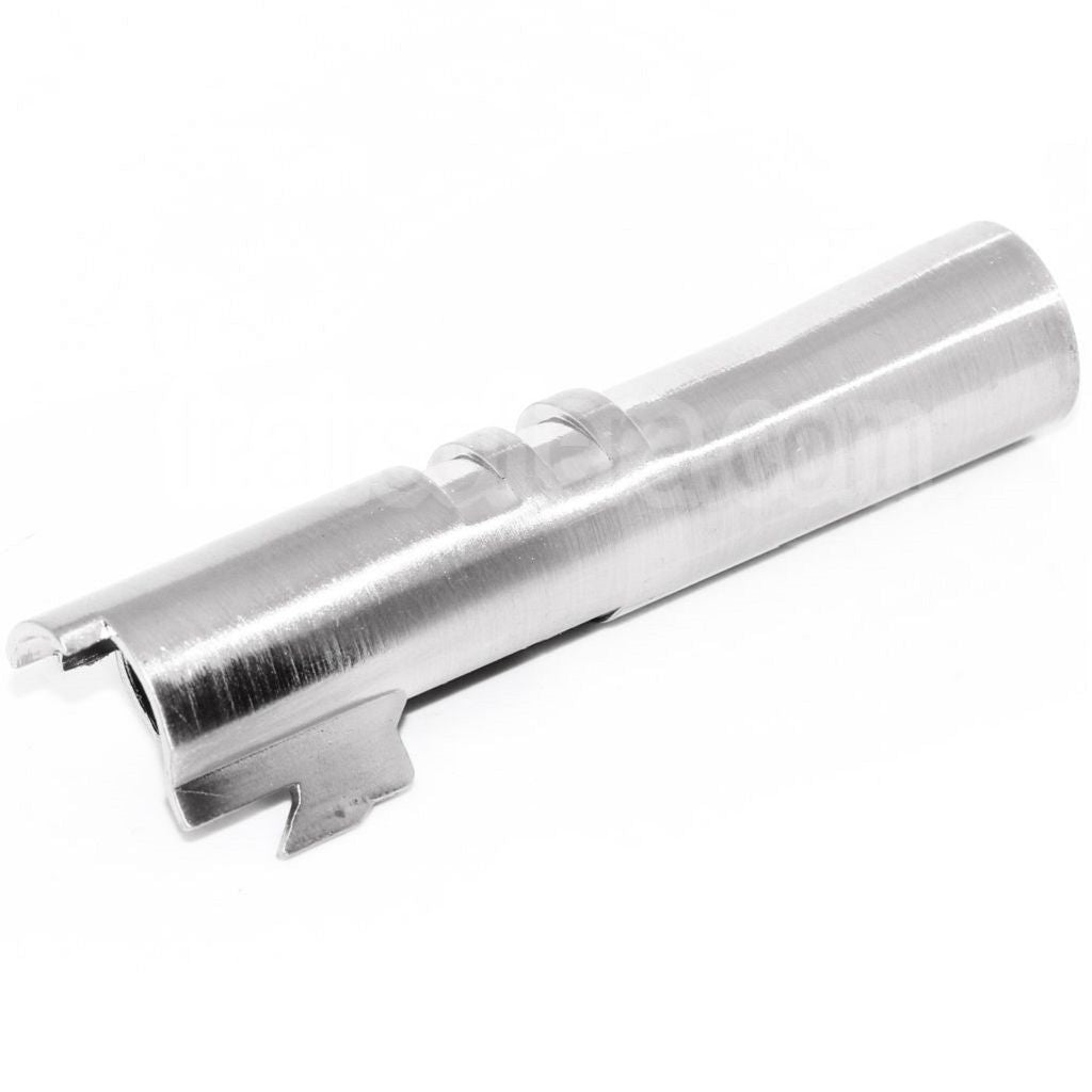 AirsoftEra 85mm/89mm Canon Extérieur -12mm CCW sens antihoraire Convient pour ARMY ARMAMENT R45 Detonics .45 Série GBB Pistolet Argent