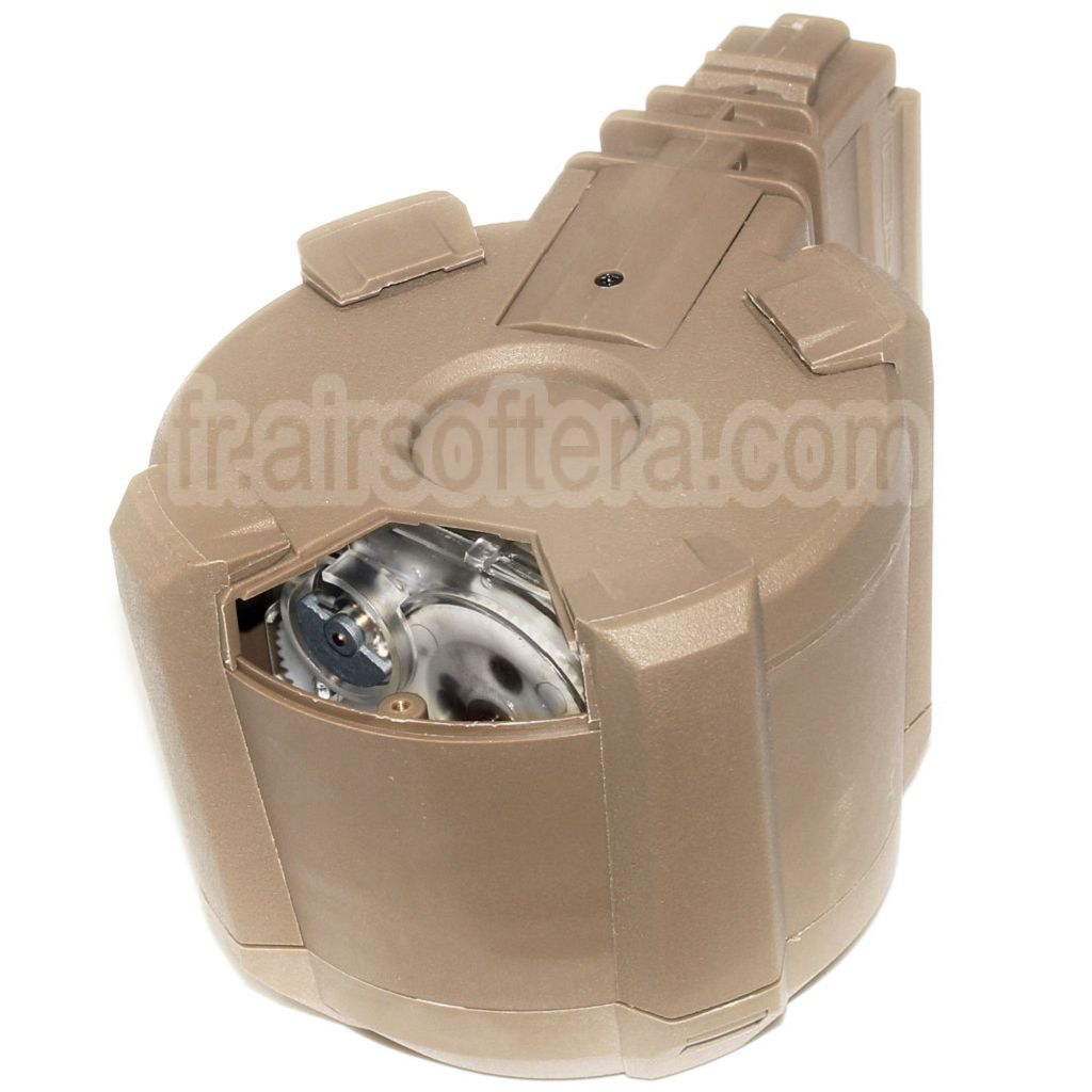 BATTLEAXE 1400 Billes Électrique Chargeur Tambour Convient pour G36 Série AEG Fusil Airsoft