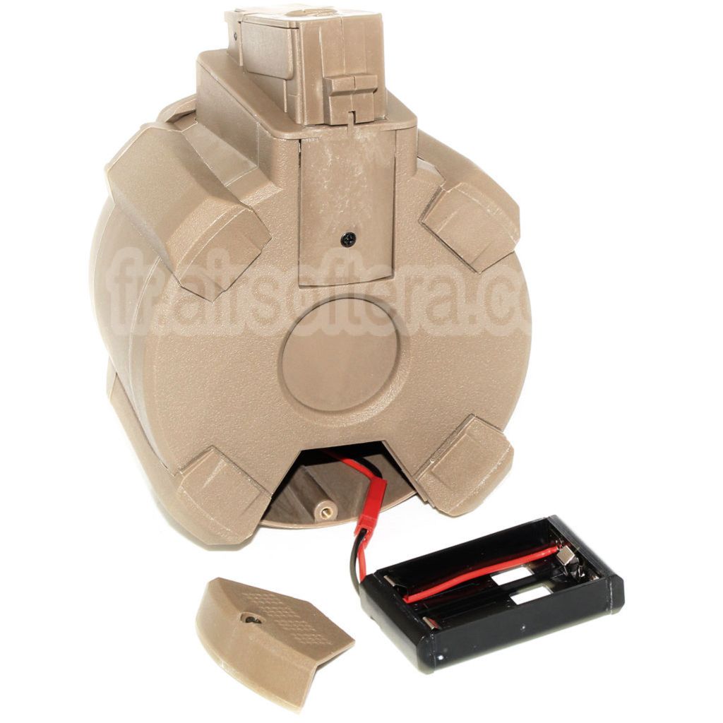 BATTLEAXE 1400 Billes Électrique Chargeur Tambour Convient pour AK Série AEG Fusil Airsoft