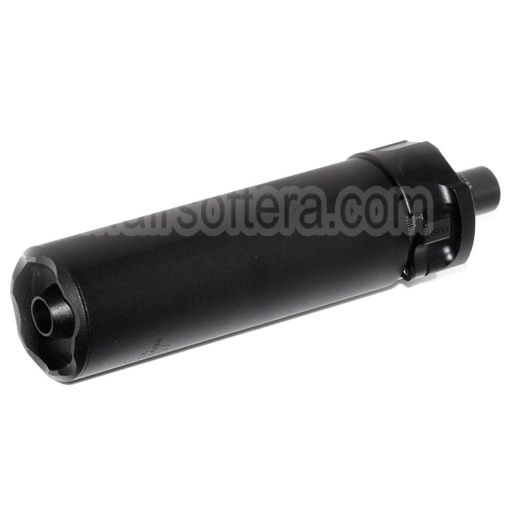5KU 133mm SOCOM46 Mini Silencieux avec Frein de Bouche Convient pour +12mm CW sens horaire fileté Canon Fusil Airsoft