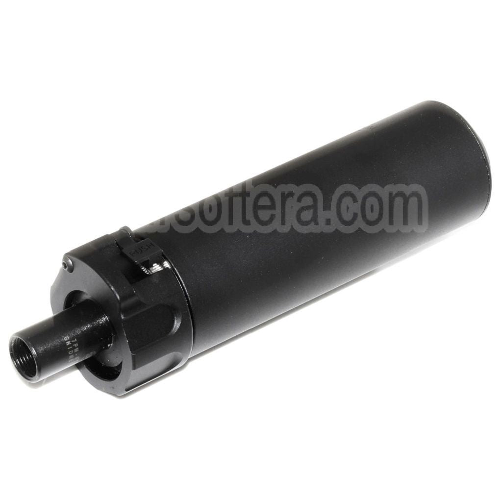 5KU 133mm SOCOM46 Mini Silencieux avec Frein de Bouche Convient pour +12mm CW sens horaire fileté Canon Fusil Airsoft