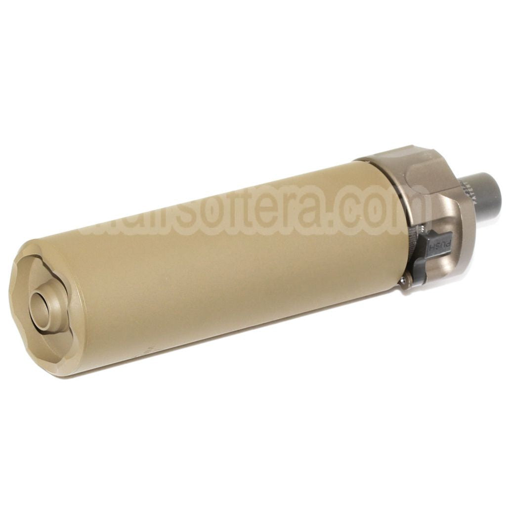 5KU 133mm SOCOM46 Mini Silencieux avec Frein de Bouche Convient pour +12mm CW sens horaire fileté Canon Fusil Airsoft