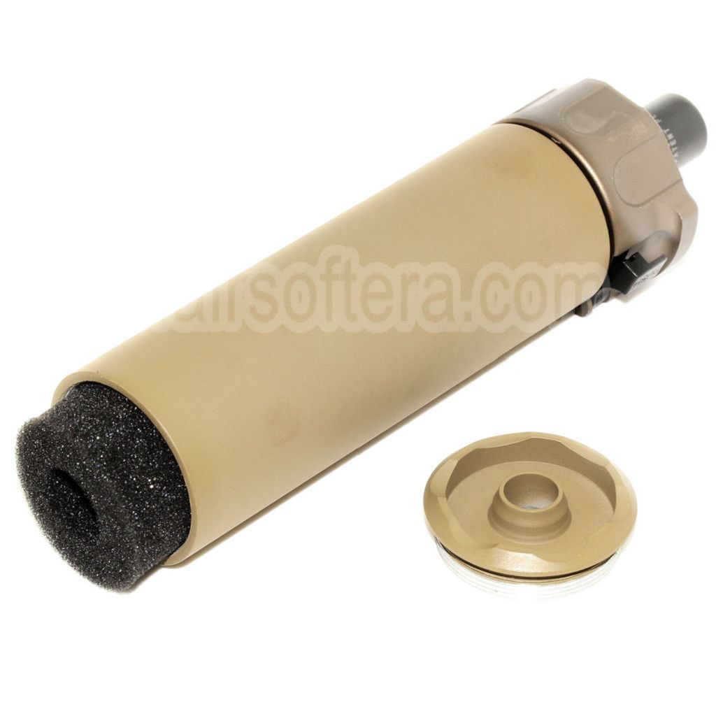 5KU 133mm SOCOM46 Mini Silencieux avec Frein de Bouche Convient pour +12mm CW sens horaire fileté Canon Fusil Airsoft