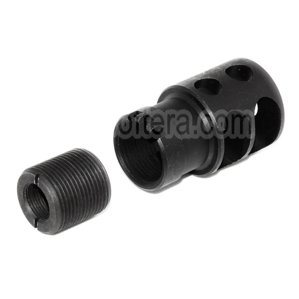 5KU DTK-2 Style Frein de Bouche Cache-Flamme Convient pour -14mm CCW sens antihoraire Canon Fusil Airsoft Noir