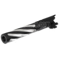 5KU 5 Pouces Acier Inoxydable Tornade Style Spirale Canon Extérieur +11mm CW sens horaire Convient pour Tokyo Marui Hi-Capa 5.1 GBB Pistolet Airsoft