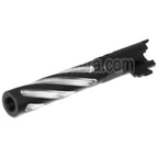 5KU 5 Pouces Acier Inoxydable Tornade Style Spirale Canon Extérieur +11mm CW sens horaire Convient pour Tokyo Marui Hi-Capa 5.1 GBB Pistolet Airsoft