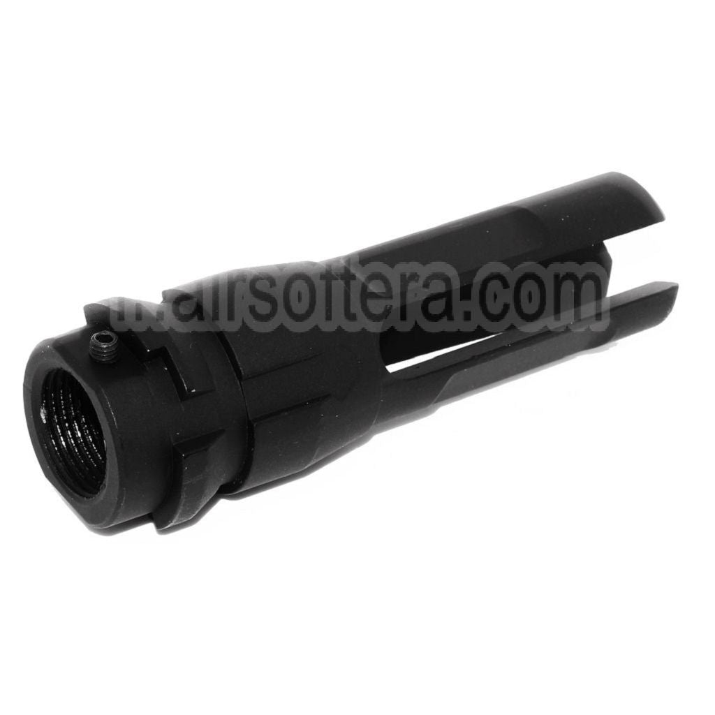 APS 70mm 3-Broches Frein de Bouche Cache-Flamme Convient pour -14mm CCW sens antihoraire Canon Fusil Airsoft Noir
