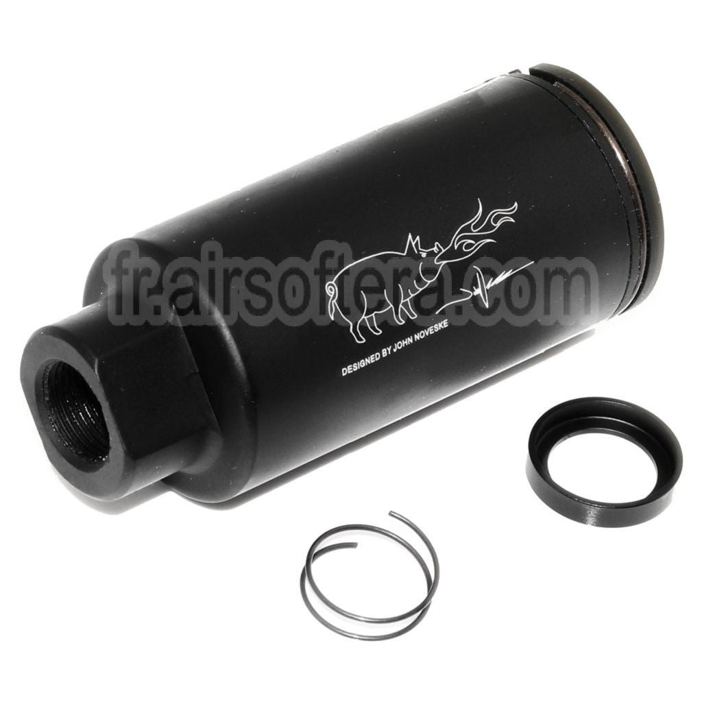 APS EMG Licensed Noveske KX3 Adjustable Sound Amplifier Frein de Bouche Cache-Flamme Convient pour -14mm CCW sens antihoraire Canon Fusil Airsoft Noir