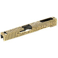 Archives Custom WE (WE-TECH) Or Sculpté Motif Glissière Convient pour WE G35 GBB Pistolet Airsoft Or