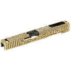 Archives Custom WE (WE-TECH) Or Sculpté Motif Glissière Convient pour WE G35 GBB Pistolet Airsoft Or