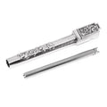 Archives Custom Motif Sculpté Canon Interne Extérieur Set Convient pour WE (WE-TECH) G34 G35 GBB Pistolet Airsoft Argent