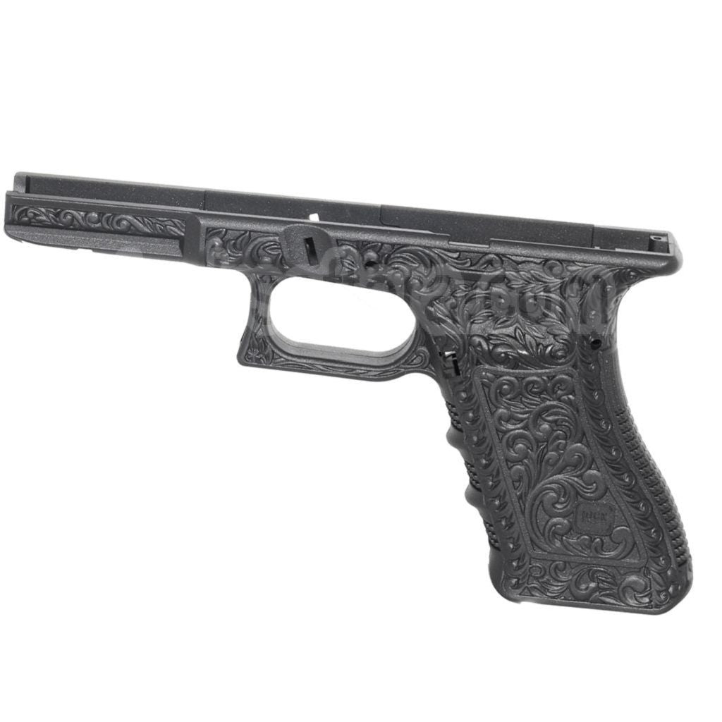 Archives Custom WE (WE-TECH) Sculpté Pistolet Poignée Le Châssis Ensemble Convient pour Tokyo Marui AW WE G17 G18C G34 G35 Série GBB Pistolet Airsoft
