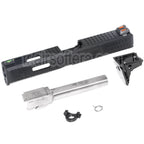 Archives Custom WE (WE-TECH) Canon Extérieur Glissière Set avec Marteau et Fibre Optique Guidon Hausse Convient pour AW WE Tokyo Marui G17 GBB Pistolet Airsoft