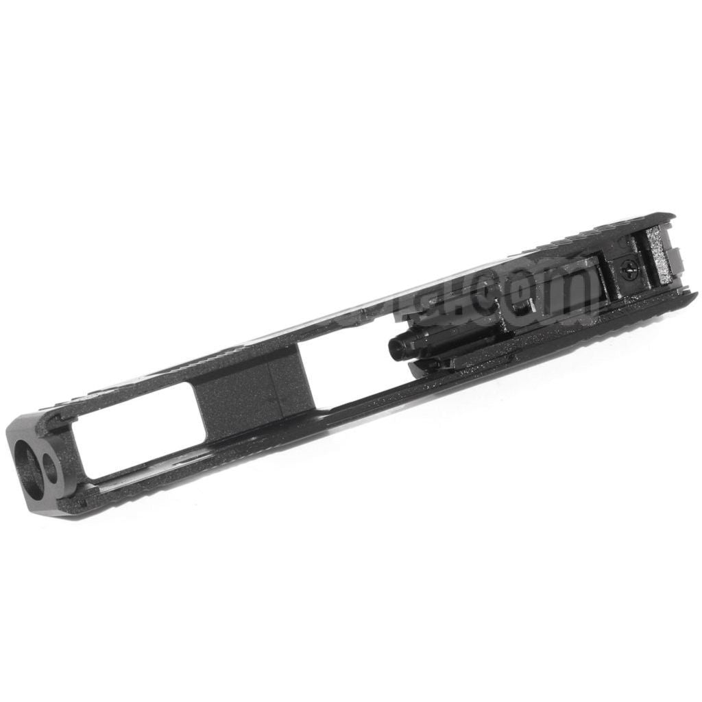 Archives Custom WE (WE-TECH) Canon Extérieur Glissière Set avec Marteau et Fibre Optique Guidon Hausse Convient pour AW WE Tokyo Marui G17 GBB Pistolet Airsoft