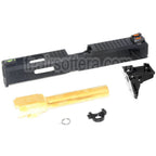 Archives Custom WE (WE-TECH) Canon Extérieur Glissière Set avec Marteau et Fibre Optique Guidon Hausse Convient pour AW WE Tokyo Marui G18C GBB Pistolet Airsoft