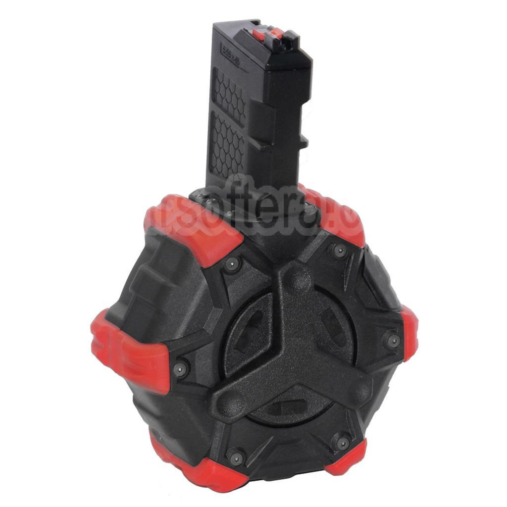 Chargeur de gaz adaptatif Armorer Works AW Custom 350 billes compatible avec les répliques WE (WE-TECH) « Open Bolt Type » L85 / SCAR-L / R5C / T65 / HK416 / AR M4 M16 GBB pour fusil airsoft