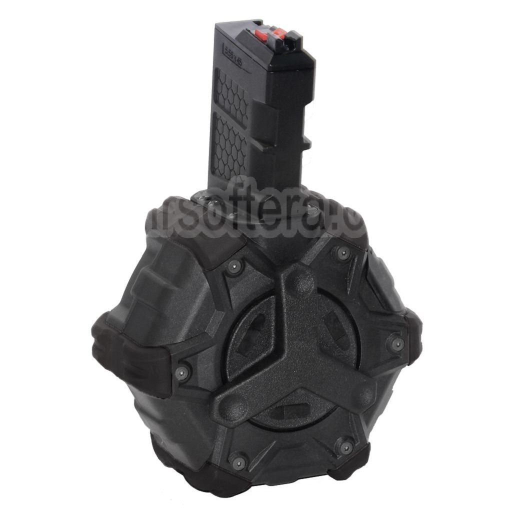 Chargeur de gaz adaptatif Armorer Works AW Custom 350 billes compatible avec les répliques WE (WE-TECH) « Open Bolt Type » L85 / SCAR-L / R5C / T65 / HK416 / AR M4 M16 GBB pour fusil airsoft