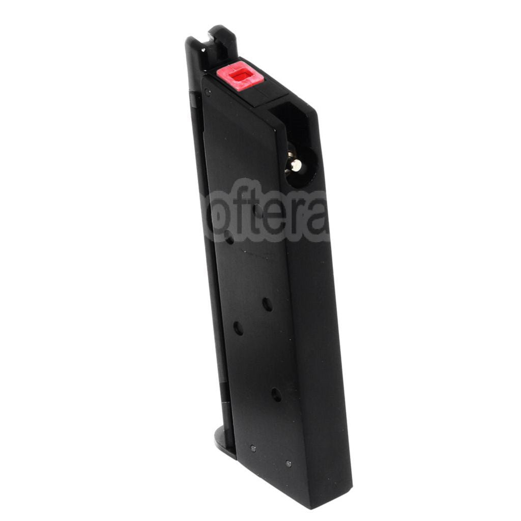 Armorer Works AW 13 Billes Gaz Chargeur Convient pour AW COMPACT NE10 Série / WE Single Stack Mini 1911 Série GBB Pistolet Airsoft Noir