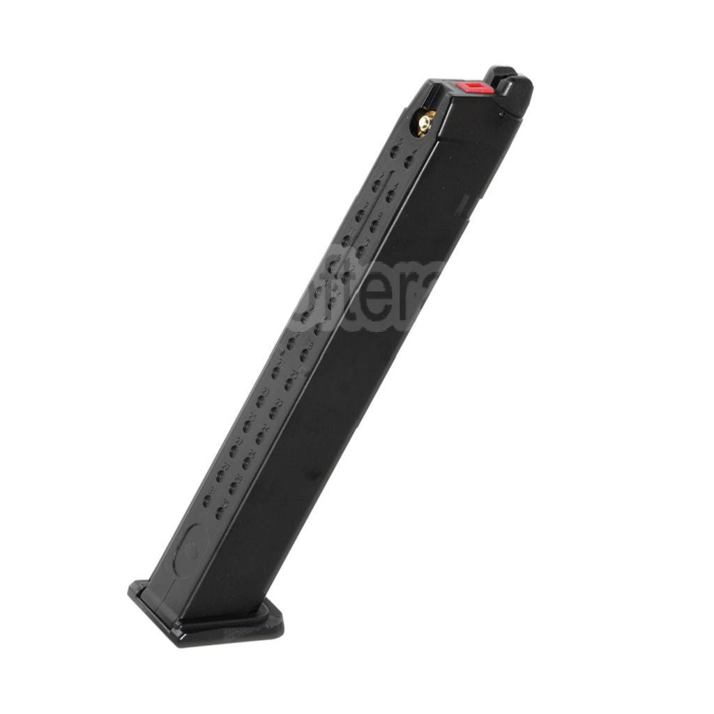 Armorer Works AW 50 Billes Gaz Chargeur Long Type Convient pour G17 G18C G34 G35 G-Série GBB Pistolet Airsoft Noir