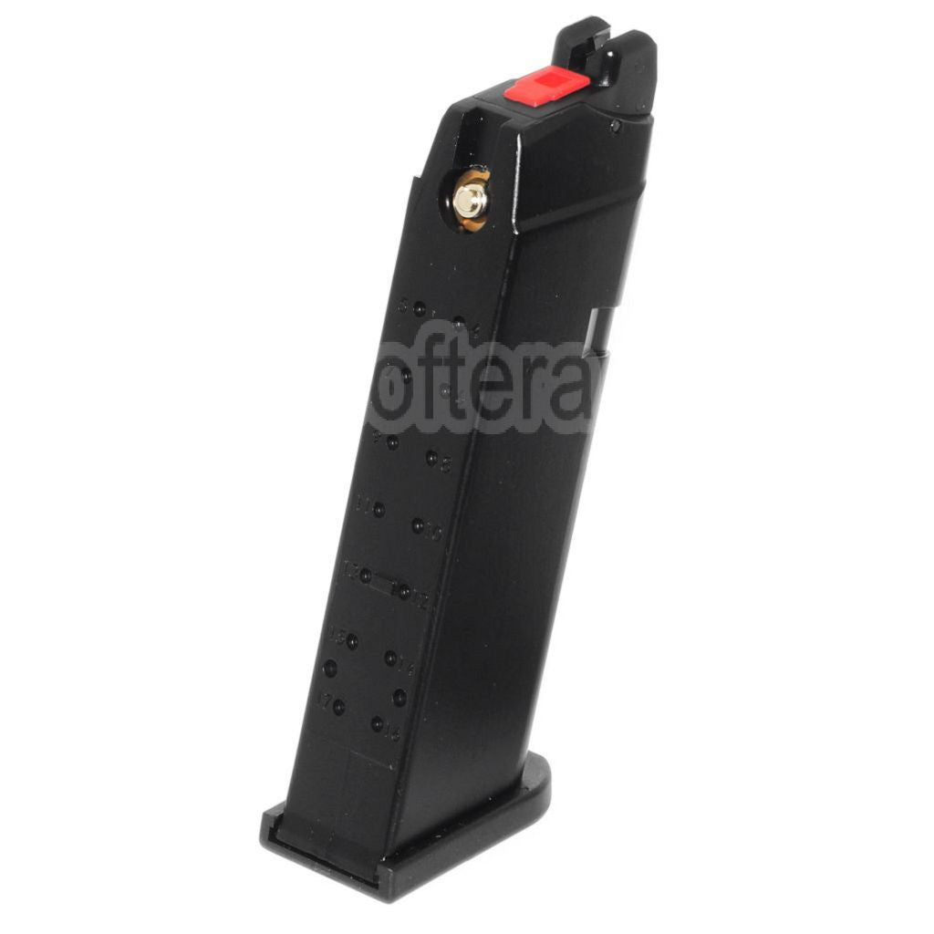 Armorer Works AW 27 Billes MOS Gaz Chargeur Convient pour Optic Ready Slide Version EMG SAI BLU WE Galaxy AW VX7 VX9 G17 G19 Série GBB Pistolet Airsoft Noir