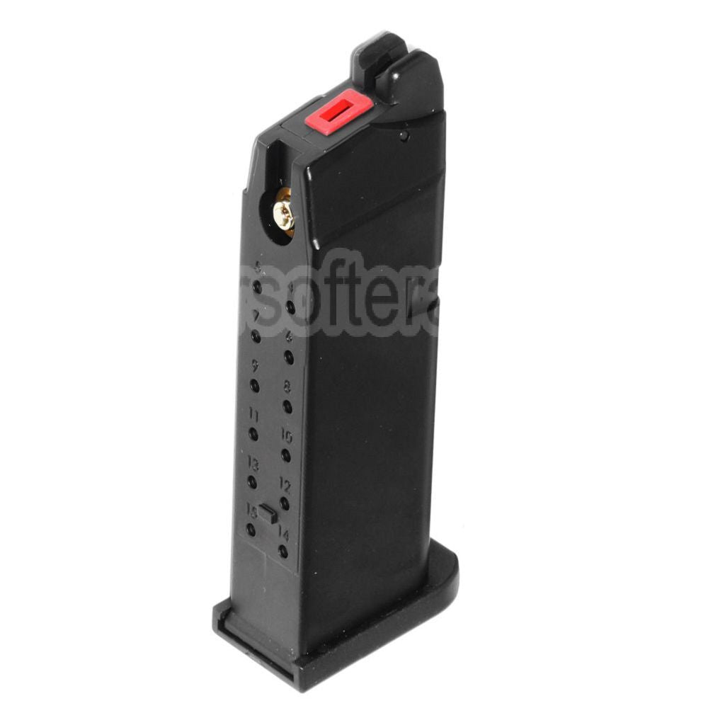 Armorer Works AW 23 Billes MOS Gaz Chargeur Convient pour Standard Slide Version EMG SAI BLU COMPACT WE AW VX9 G19 Série GBB Pistolet Airsoft Noir