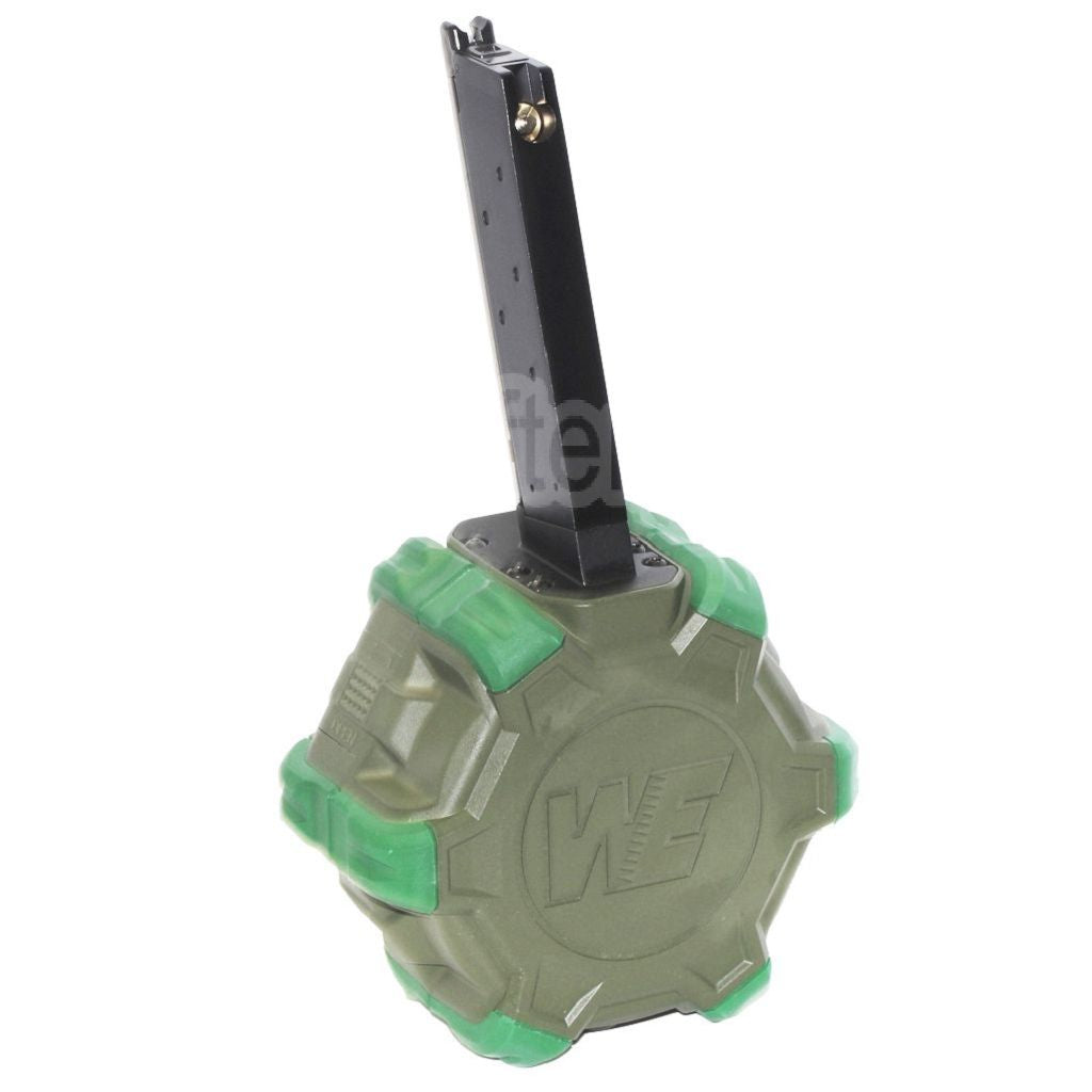 WE (WE-TECH) 350 Billes Gaz Chargeur Tambour Convient pour EMG SAI Red / AW NE Série / WE Single Stack 1911 GBB Pistolet Airsoft