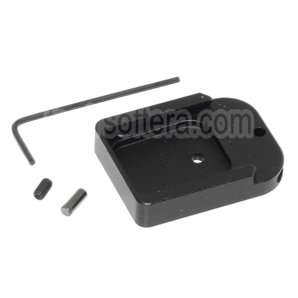 EMG TTI COMBAT MASTER Chargeur Base Plaque Couvre Convient pour EMG SAI STI TTI / ARMY / AW / WE / Tokyo Marui Hi-Capa GBB Gaz Pistolet Chargeur Noir