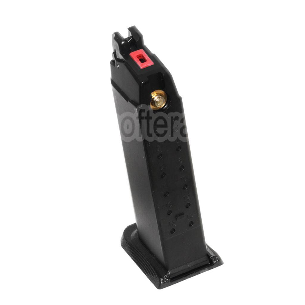 EMG Licensed SAI??BLU COMPACT 23 Billes Gaz Chargeur Convient pour G19 G23 G26 Série GBB Pistolet Airsoft Noir