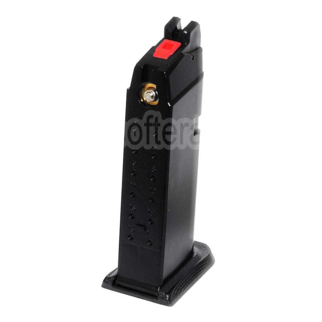 EMG SAI BLU 23 Billes MOS Gaz Chargeur Convient pour Optic Ready Slide Version EMG SAI BLU COMPACT / WE / AW VX9 G19 Série GBB Pistolet Airsoft Noir
