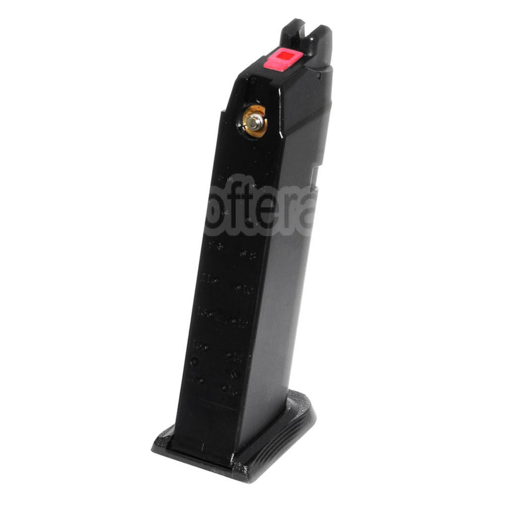 EMG SAI BLU 25 Billes MOS Gaz Chargeur Convient pour Optic Ready Slide Version EMG SAI BLU Standard COMPACT / WE Galaxy / AW VX7 VX9 G17 G19 Série GBB Pistolet Airsoft Noir