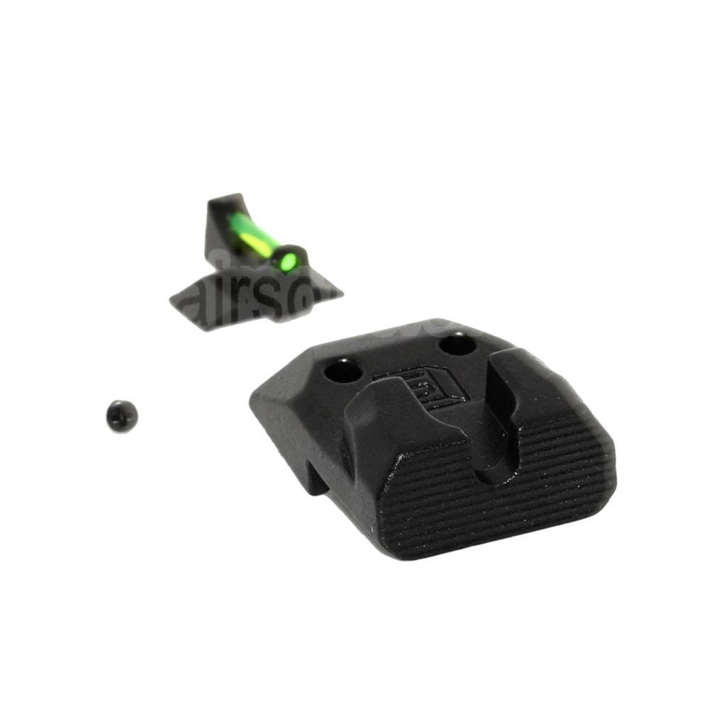 EMG SAI DS Fibre Optique Guidon Hausse Convient pour EMG SAI DS AW WE Tokyo Marui Hi-Capa Série GBB Pistolet Airsoft