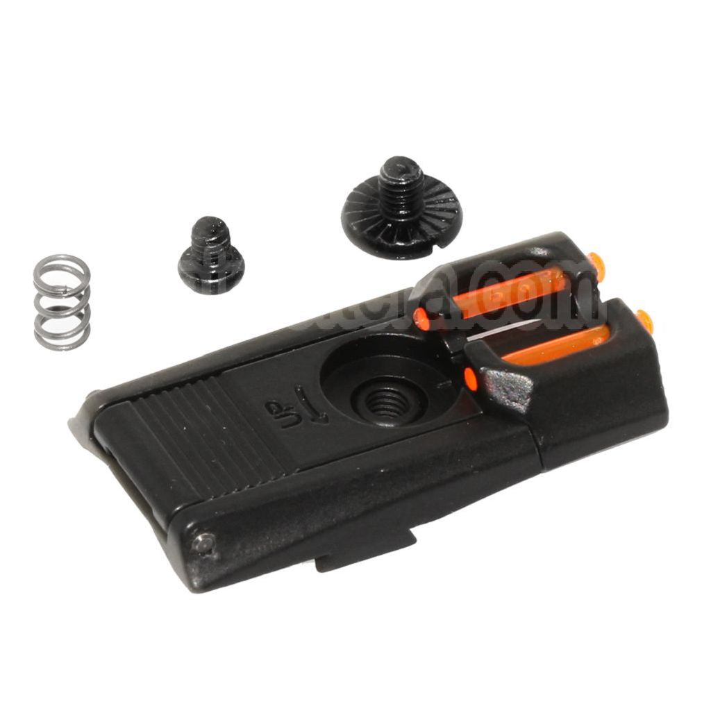 Armorer Works AW HX Fibre Optique Réglable Hausse Convient pour AW WE Tokyo Marui Hi-Capa Série GBB Pistolet Airsoft