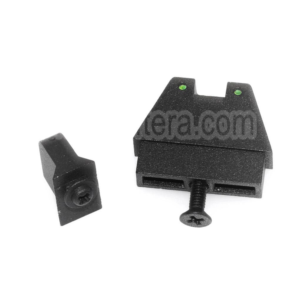 Vis de hauteur de silencieux Armorer Works AW HX compatible avec EMG SAI BLU, ISSC M22, Lonewolf, ZEV, G&amp;P Custom, P80, WE, AW, Tokyo Marui G17 G18C Série GBB Pistolet Airsoft Noir